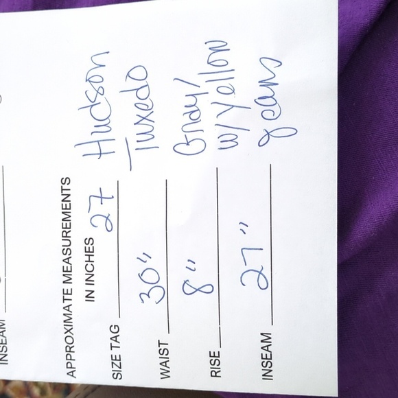 Hudson skinny jean Loulou Tuxedo Size 30 waist Unique Colorway - Picture 8 of 8